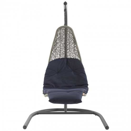 Landscape Hanging Chaise Lounge Outdoor Patio Swing Chair