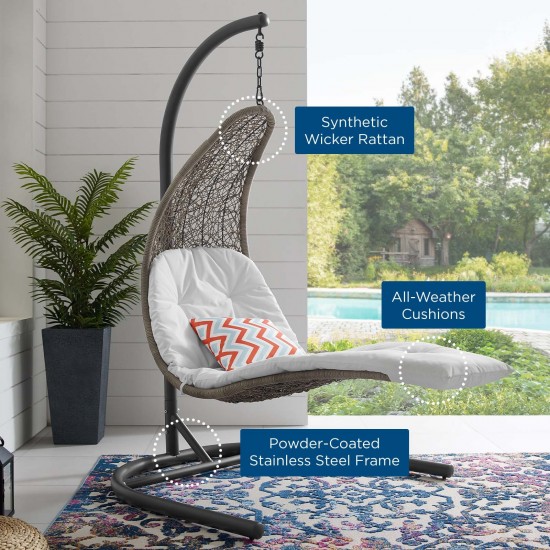 Landscape Hanging Chaise Lounge Outdoor Patio Swing Chair