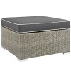Repose Outdoor Patio Upholstered Fabric Ottoman