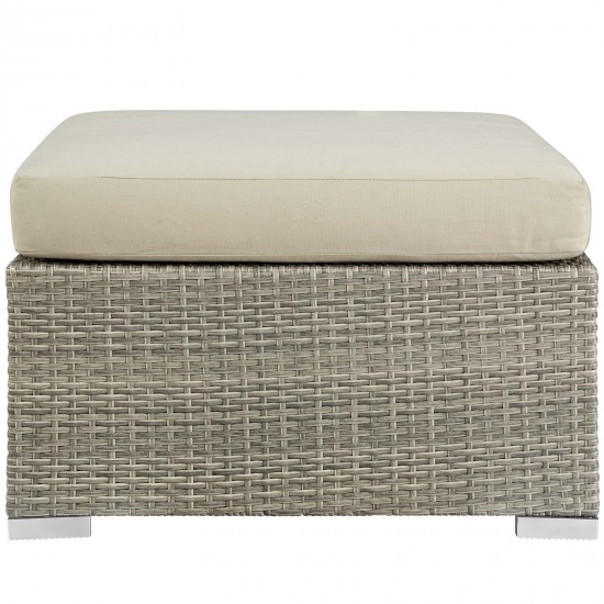 Repose Sunbrella® Fabric Outdoor Patio Ottoman