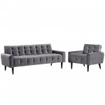 Delve Living Room Set Performance Velvet Set of 2