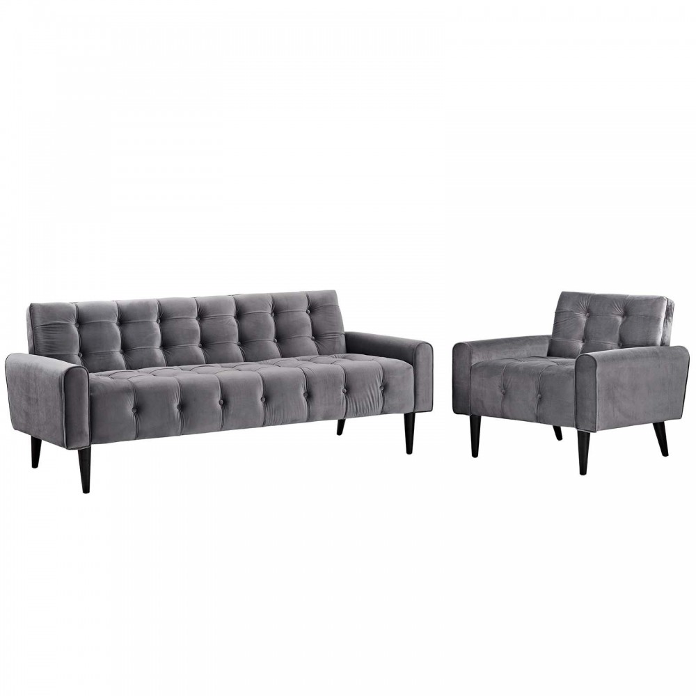 Delve Living Room Set Performance Velvet Set of 2