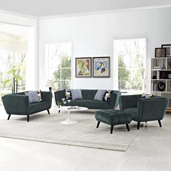 Bestow 3 Piece Performance Velvet Sofa Loveseat and Armchair Set