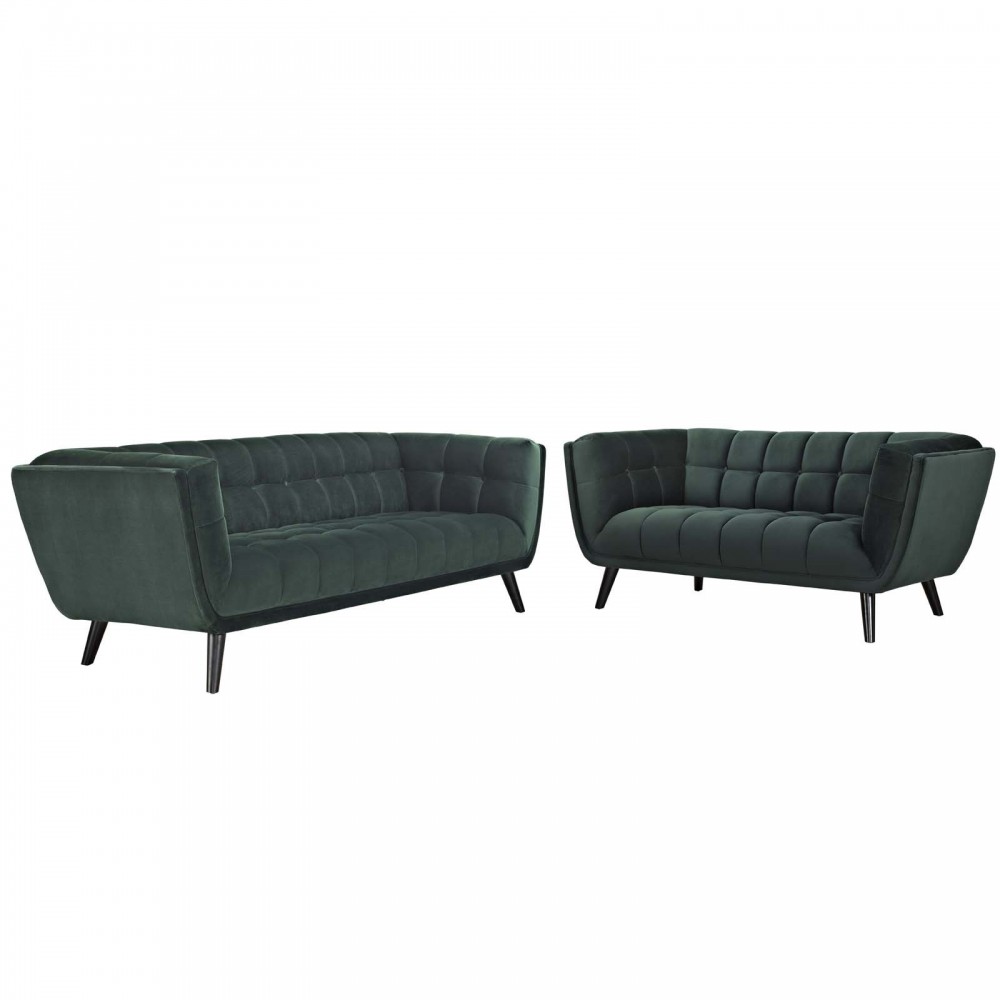 Bestow 2 Piece Performance Velvet Sofa and Loveseat Set