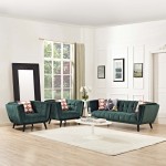 Bestow 3 Piece Performance Velvet Sofa and Armchair Set