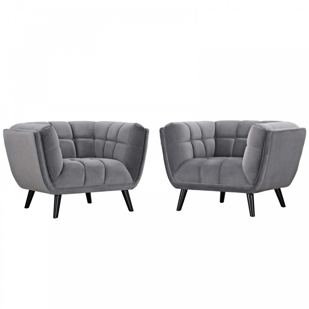 Bestow 2 Piece Performance Velvet Armchair Set