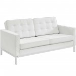 Loft 2 Piece Leather Sofa and Loveseat Set