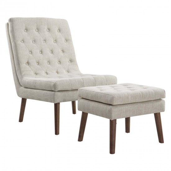 Modify Upholstered Lounge Chair and Ottoman