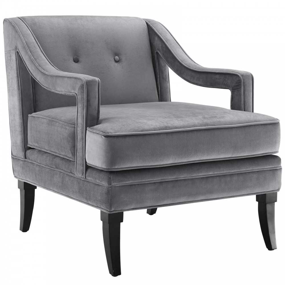 Concur Button Tufted Performance Velvet Armchair Concur Button Tufted Performance Velvet Armchair