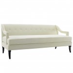 Concur Button Tufted Performance Velvet Sofa