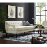 Concur Button Tufted Performance Velvet Sofa