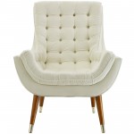 Suggest Button Tufted Performance Velvet Lounge Chair