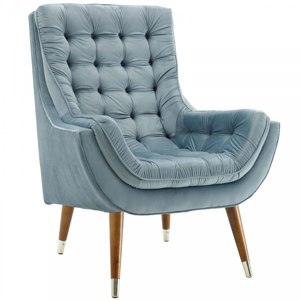Suggest Button Tufted Performance Velvet Lounge Chair Suggest Button Tufted Performance Velvet Lounge Chair