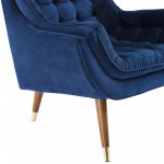 Suggest Button Tufted Performance Velvet Lounge Chair