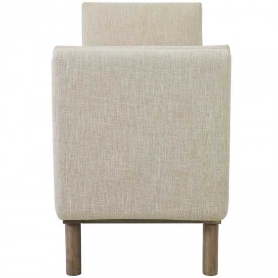 Haven Tufted Button Upholstered Fabric Accent Bench