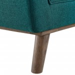 Haven Tufted Button Upholstered Fabric Accent Bench