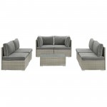 Repose 7 Piece Outdoor Patio Sectional Set