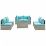 Repose 7 Piece Outdoor Patio Sectional Set