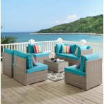 Repose 7 Piece Outdoor Patio Sectional Set