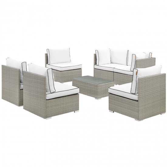 Repose 7 Piece Outdoor Patio Sectional Set