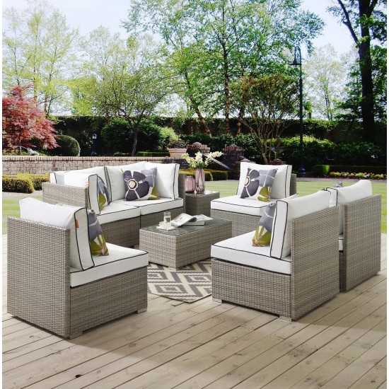 Repose 7 Piece Outdoor Patio Sectional Set