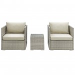 Repose 3 Piece Outdoor Patio Sunbrella® Sectional Set