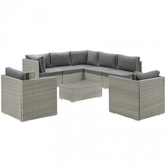 Repose 8 Piece Outdoor Patio Sectional Set