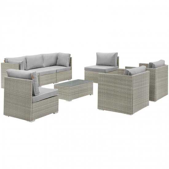 Repose 8 Piece Outdoor Patio Sectional Set