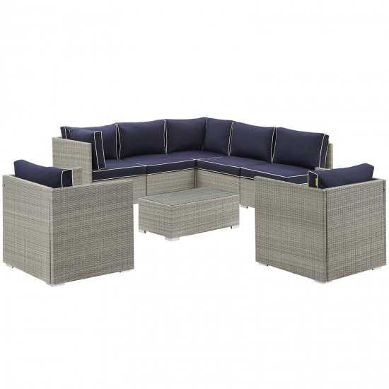 Repose 8 Piece Outdoor Patio Sectional Set