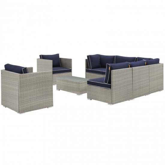 Repose 8 Piece Outdoor Patio Sectional Set