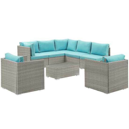 Repose 8 Piece Outdoor Patio Sectional Set