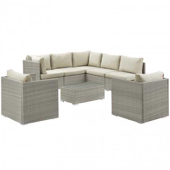 Repose 8 Piece Outdoor Patio Sunbrella® Sectional Set