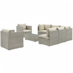 Repose 8 Piece Outdoor Patio Sunbrella® Sectional Set