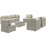 Repose 8 Piece Outdoor Patio Sunbrella® Sectional Set