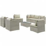 Repose 8 Piece Outdoor Patio Sunbrella® Sectional Set