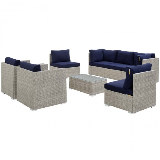 Repose 8 Piece Outdoor Patio Sunbrella® Sectional Set