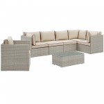 Repose 7 Piece Outdoor Patio Sectional Set