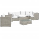 Repose 7 Piece Outdoor Patio Sectional Set