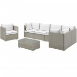 Repose 7 Piece Outdoor Patio Sectional Set