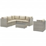 Repose 7 Piece Outdoor Patio Sunbrella® Sectional Set