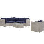 Repose 7 Piece Outdoor Patio Sunbrella® Sectional Set