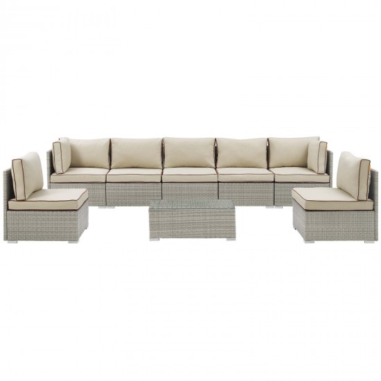 Repose 8 Piece Outdoor Patio Sectional Set