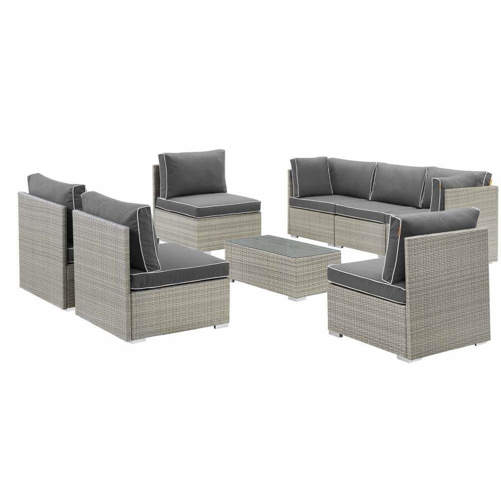 Repose 8 Piece Outdoor Patio Sectional Set