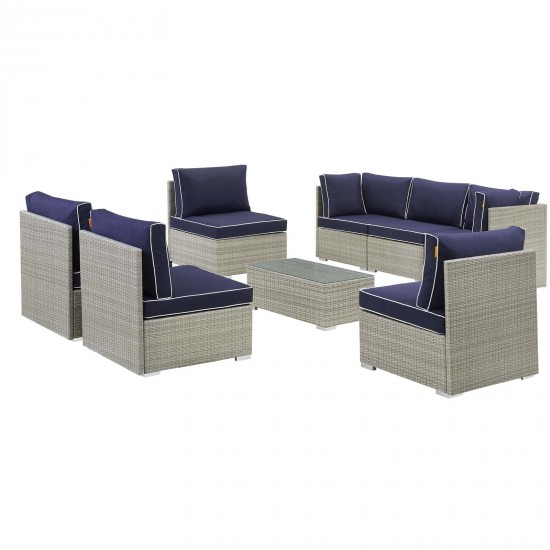 Repose 8 Piece Outdoor Patio Sectional Set