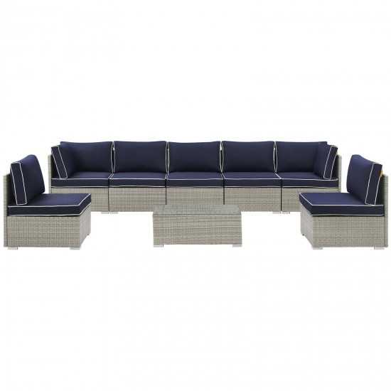 Repose 8 Piece Outdoor Patio Sectional Set