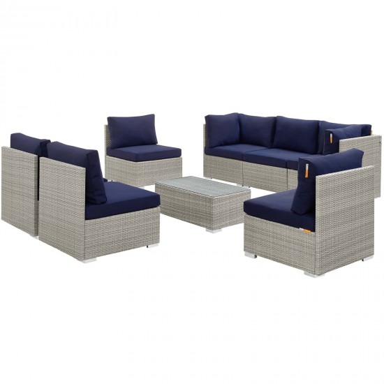 Repose 8 Piece Outdoor Patio Sunbrella® Sectional Set