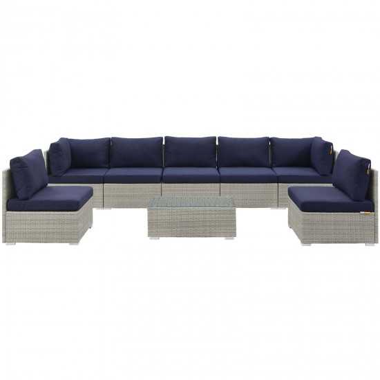 Repose 8 Piece Outdoor Patio Sunbrella® Sectional Set