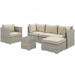 Repose 6 Piece Outdoor Patio Sectional Set