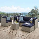 Repose 6 Piece Outdoor Patio Sectional Set