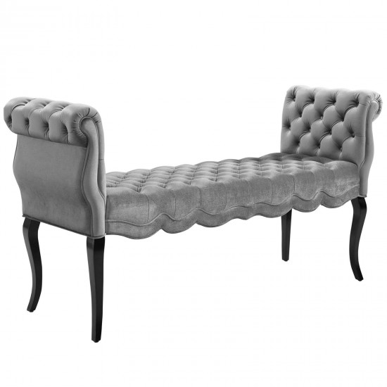 Adelia Chesterfield Style Button Tufted Performance Velvet Bench